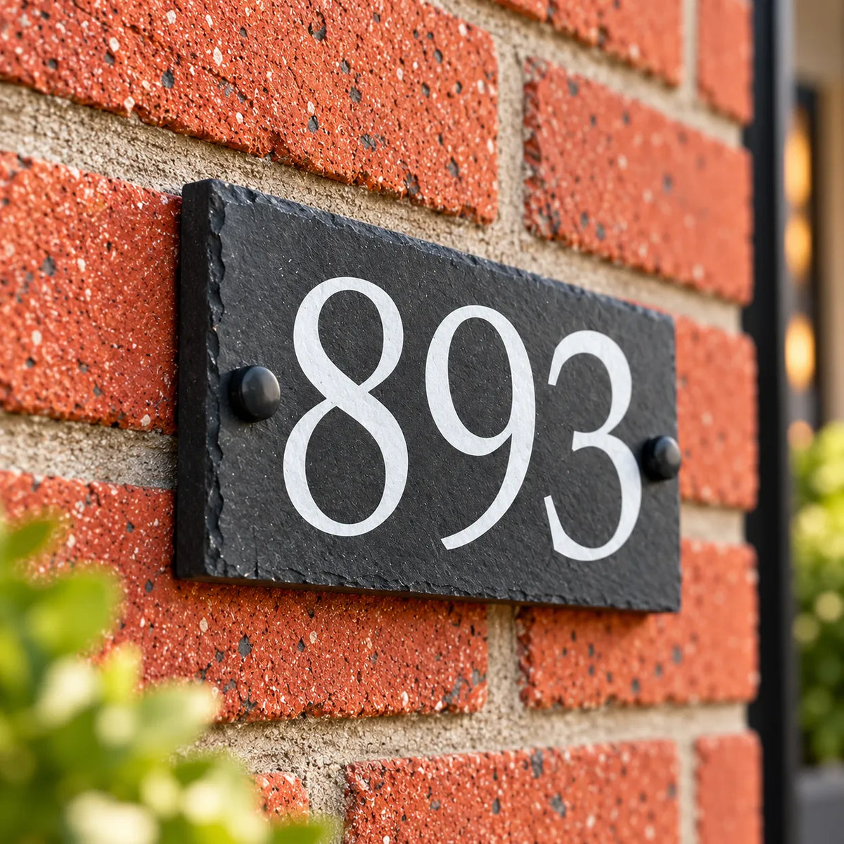 Number slate house sign
