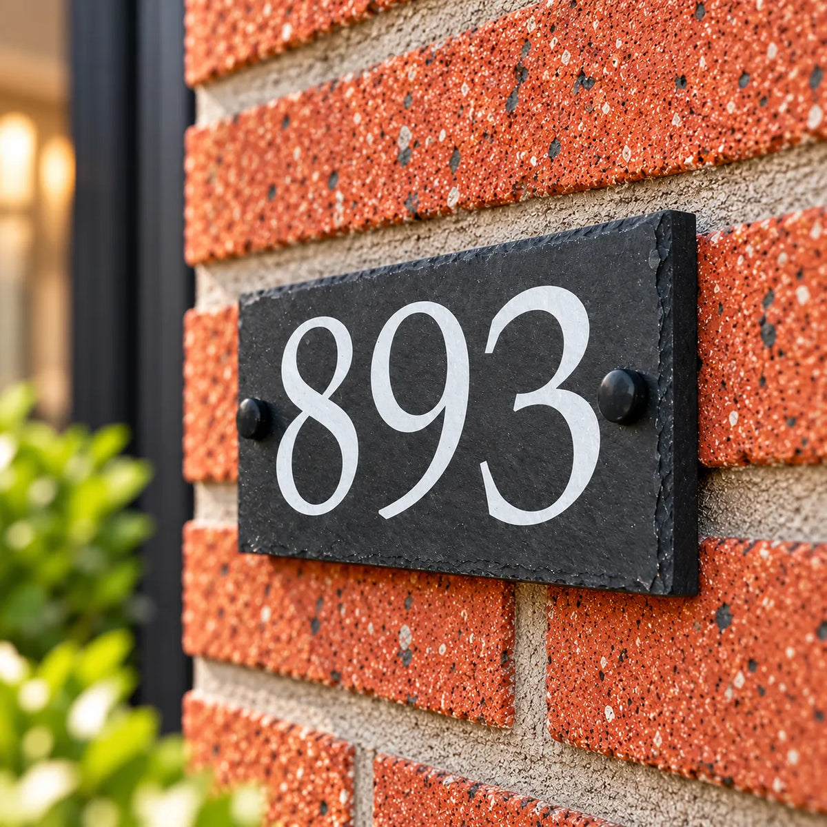 Number slate house sign