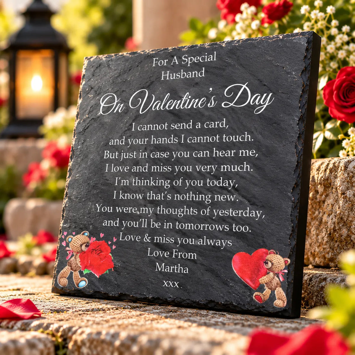 Valentine’s Day memorial plaque