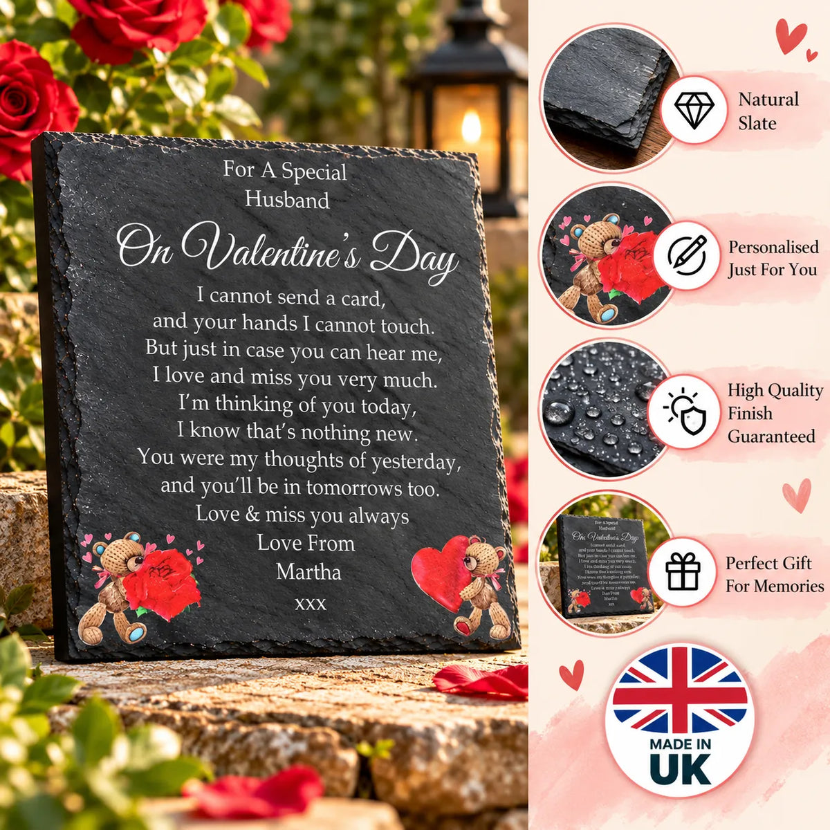 Valentine’s Day memorial plaque