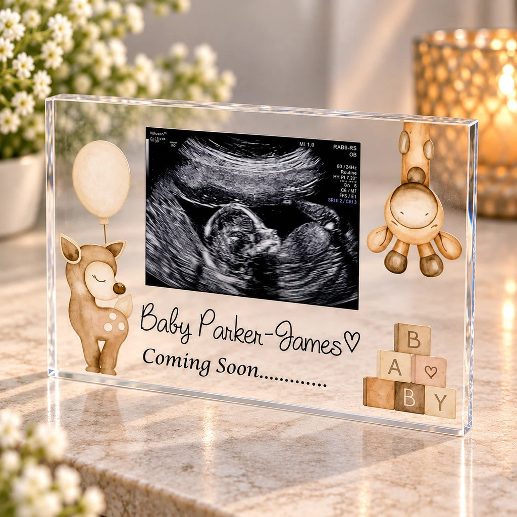 Baby scan acrylic block