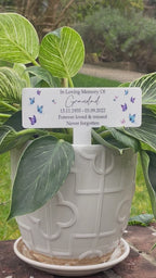 Acrylic Butterfly plant pot memorial plaque