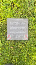 Mother’s Day memorial plaque Poppy