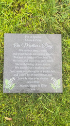 Mother’s Day memorial plaque Field