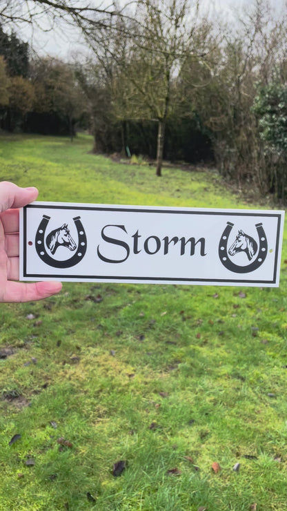 Horse Stable Door Sign Acrylic With Boarder - Free Mucking Fabulous Slate Coaster