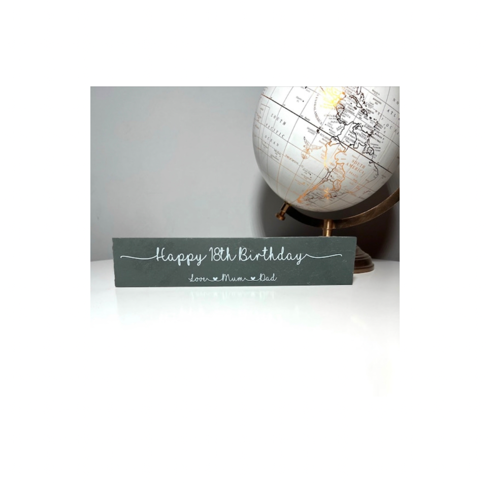 Birthday age keepsake slate