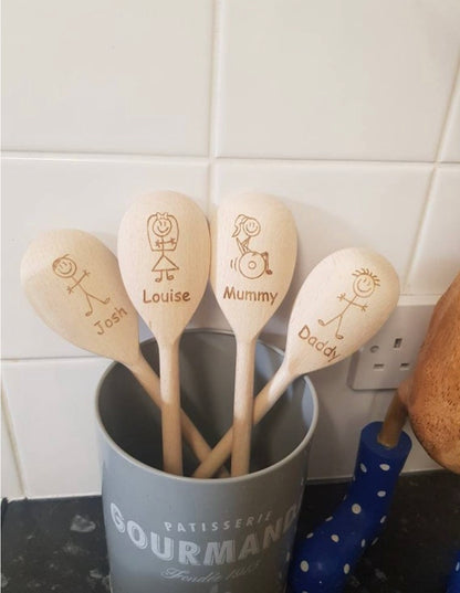 Stick figure spoon