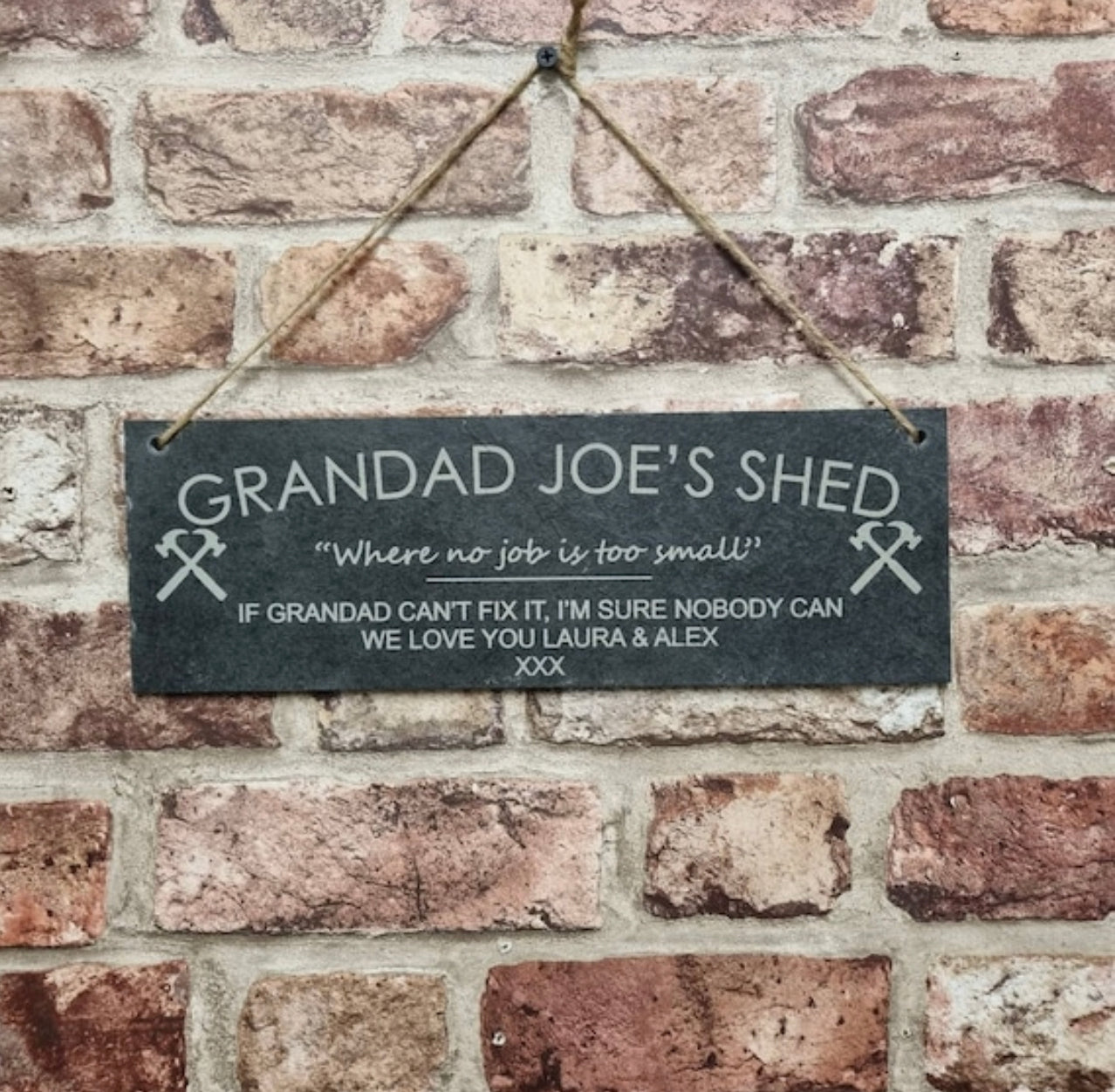 If grandad can’t fix it garden slate sign