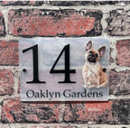 Dog breeds acrylic house sign
