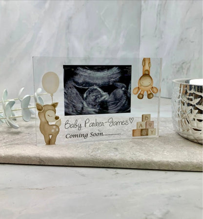 Baby scan acrylic block