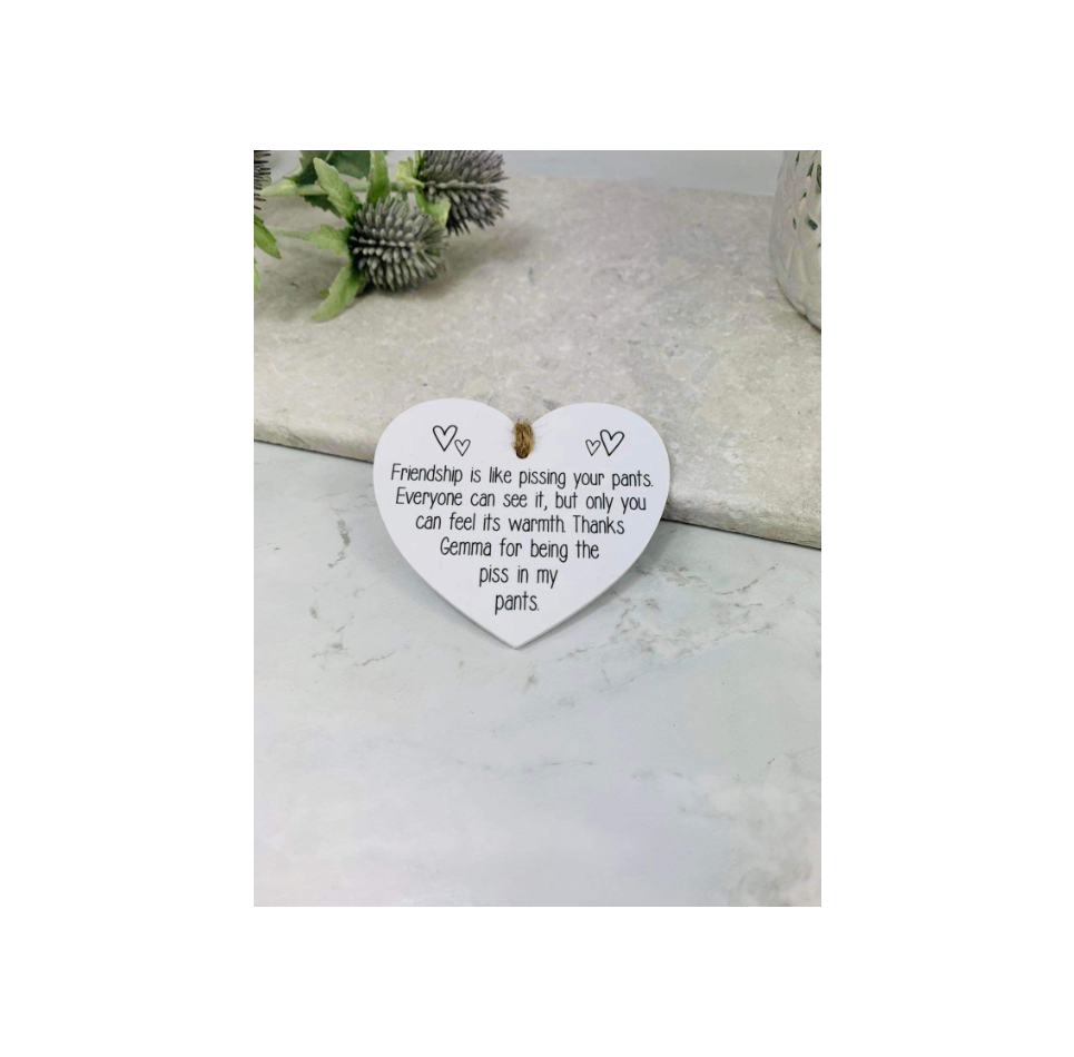 Bogof Sticker BOGOF Friendship is like hanging heart keepsake – Lazy Dave Designs