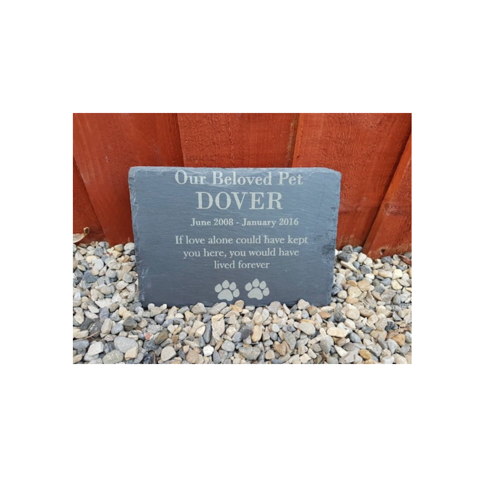 If love alone pet memorial plaque