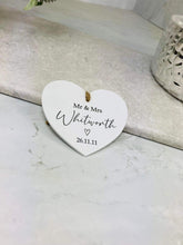 BOGOF Special date hanging heart keepsake