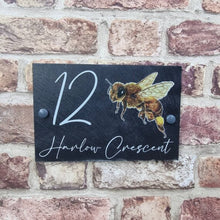Full Bee slate house sign