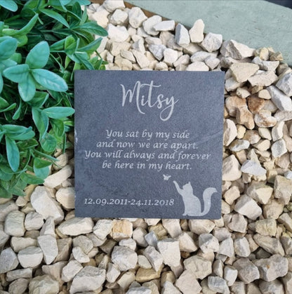 You sat by my side pet memorial plaque