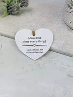 BOGOF Our everything hanging heart keepsake