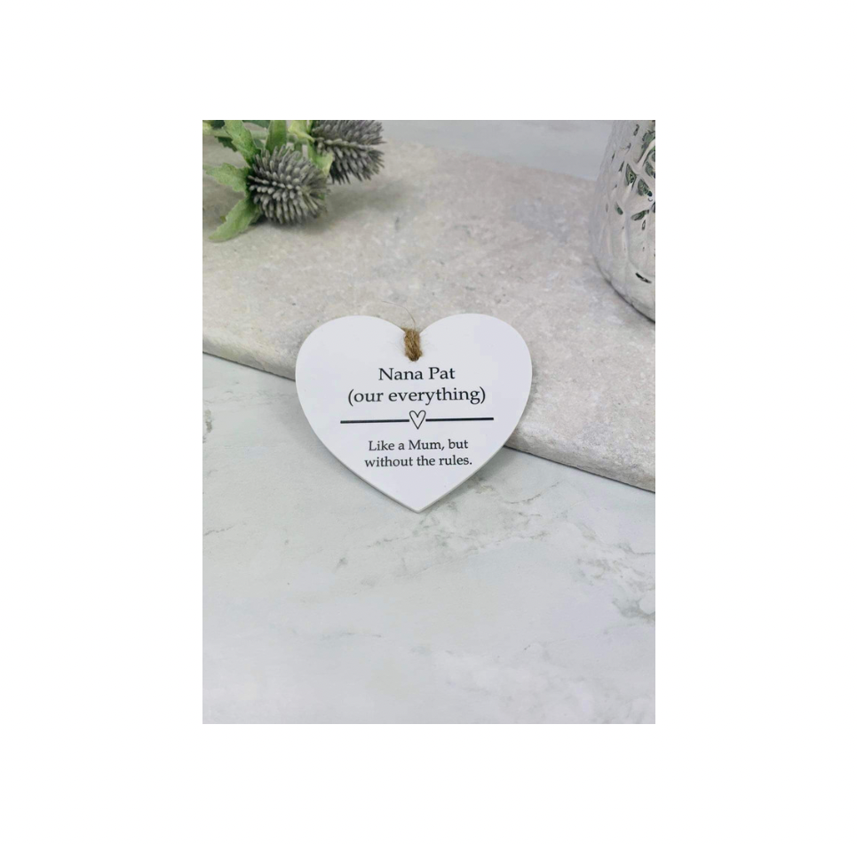 BOGOF Our everything hanging heart keepsake