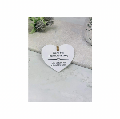 BOGOF Our everything hanging heart keepsake