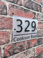 Plain divider acrylic house sign