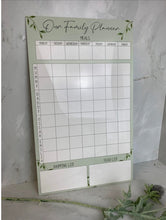 Green Family weekly planner