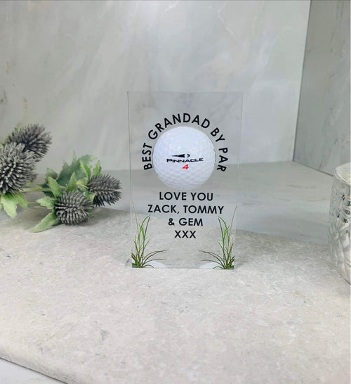 Acrylic golf ball holder