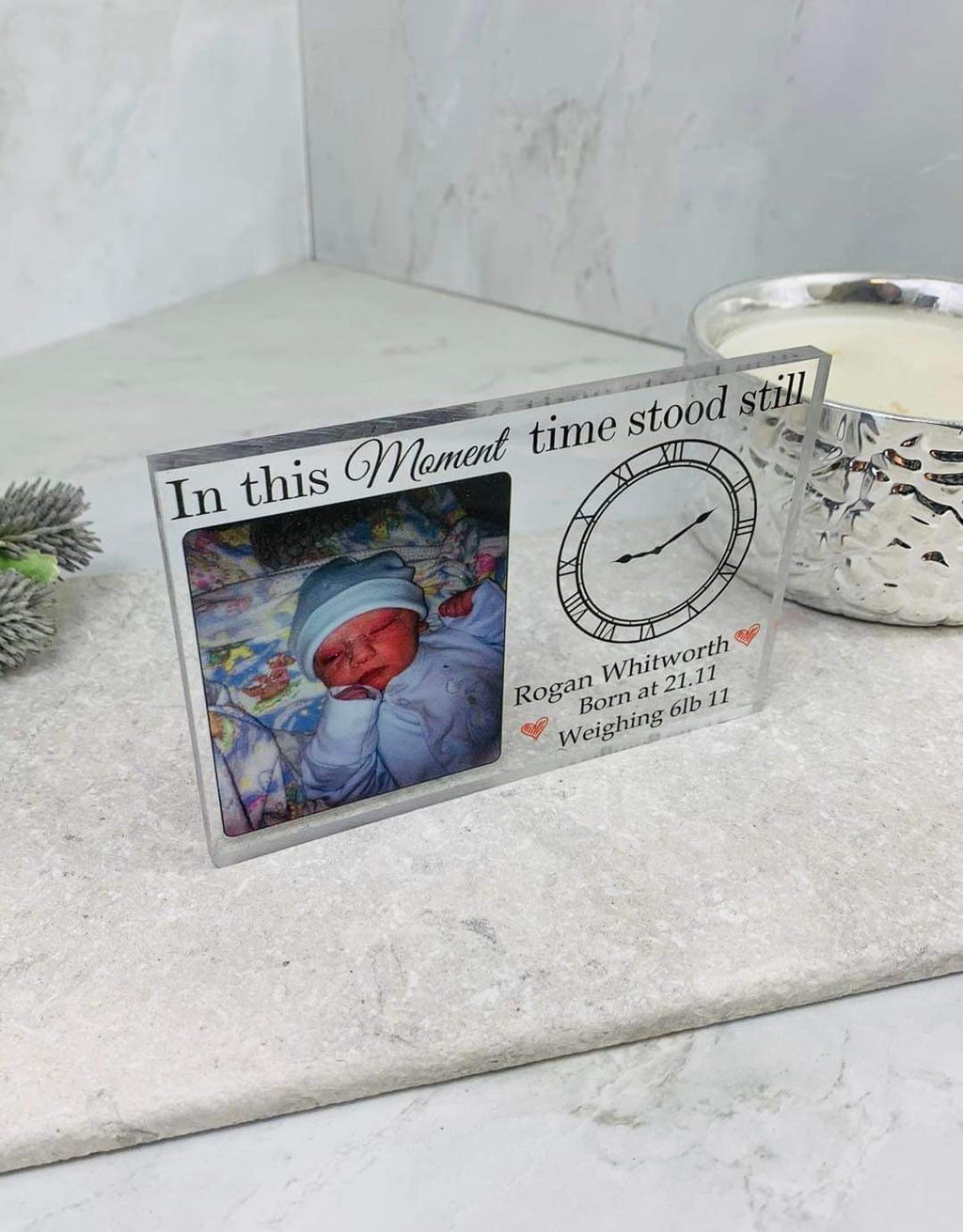 New baby acrylic block