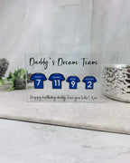Football shirt acrylic block