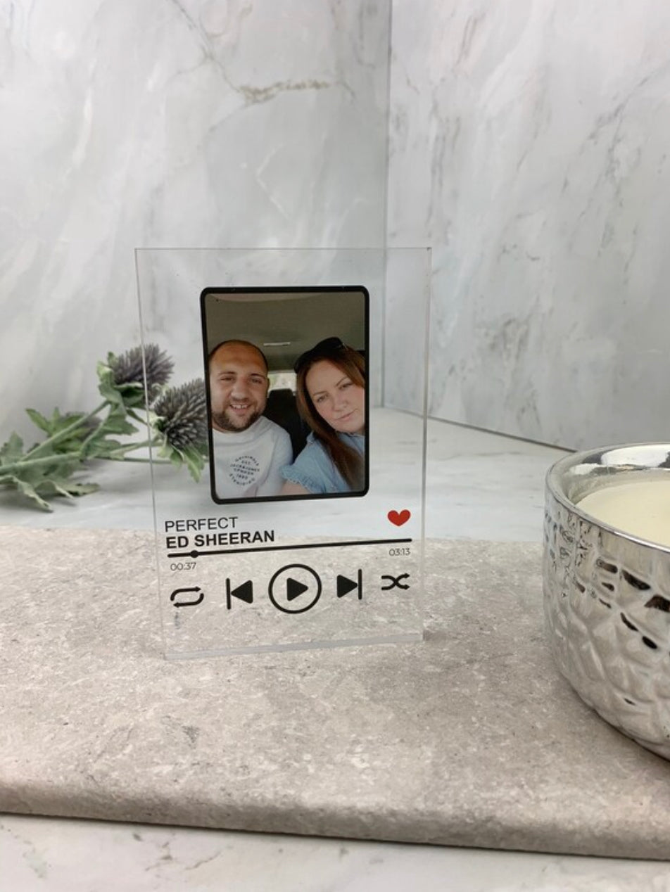 Our song acrylic block