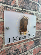Floral horse acrylic house sign