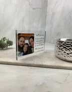 To the world acrylic block