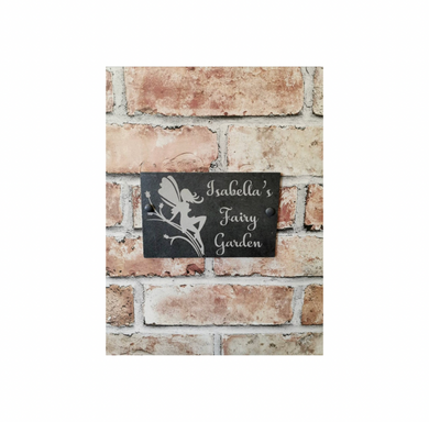 Fairy Garden slate sign