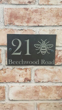 Worker bee slate house sign