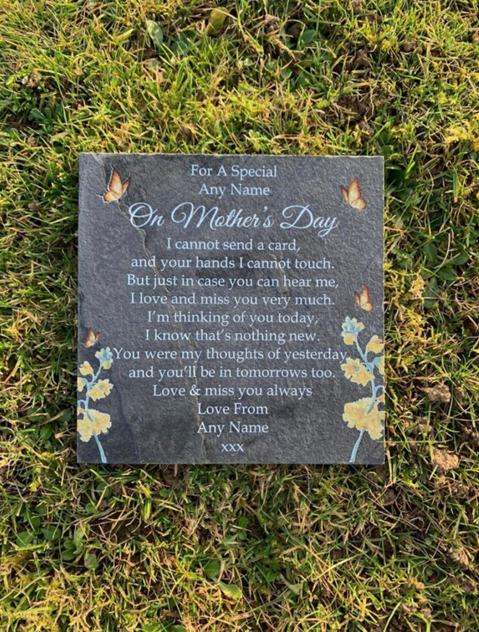 Mother’s Day memorial plaque