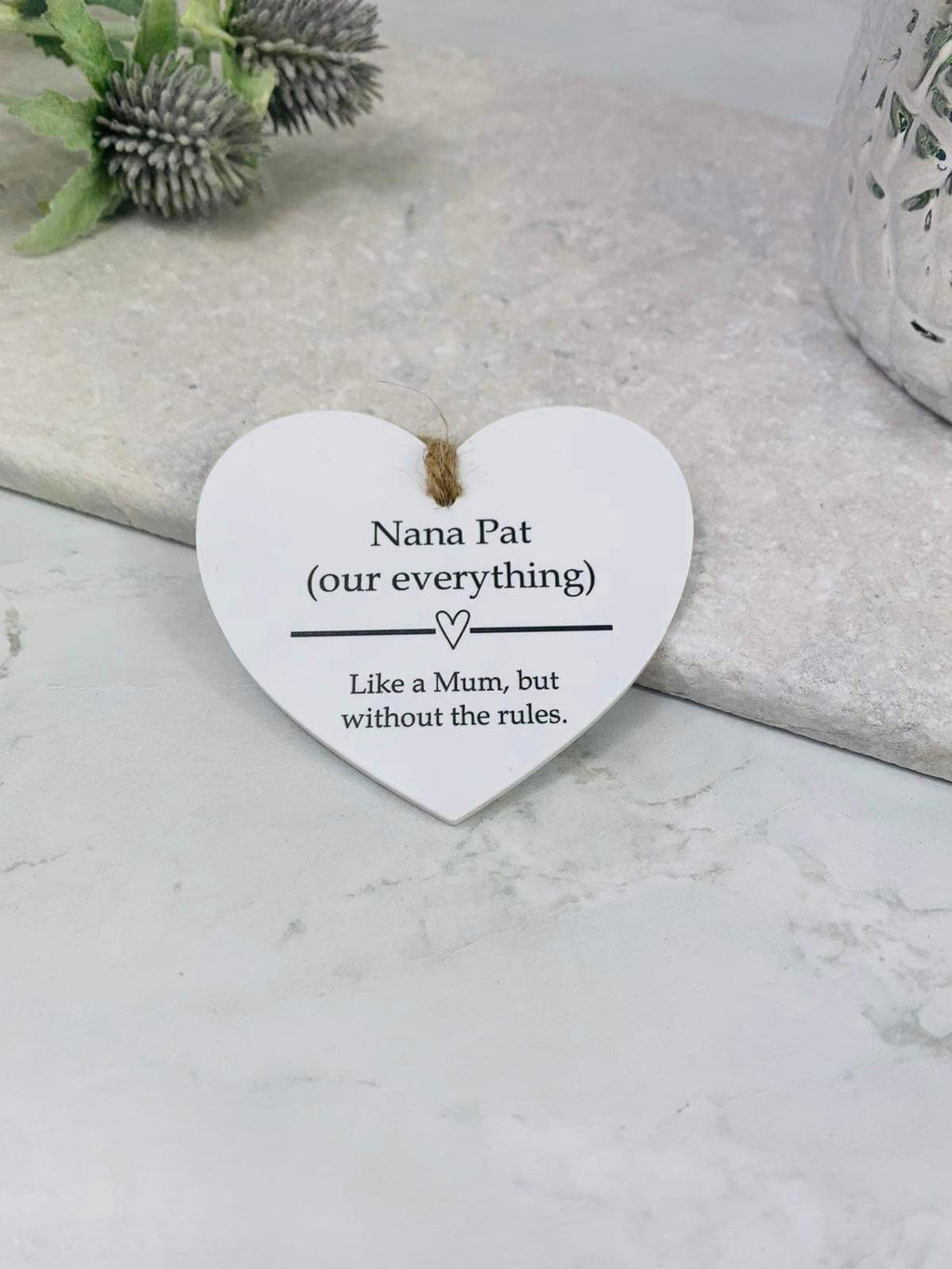 BOGOF Our everything hanging heart keepsake
