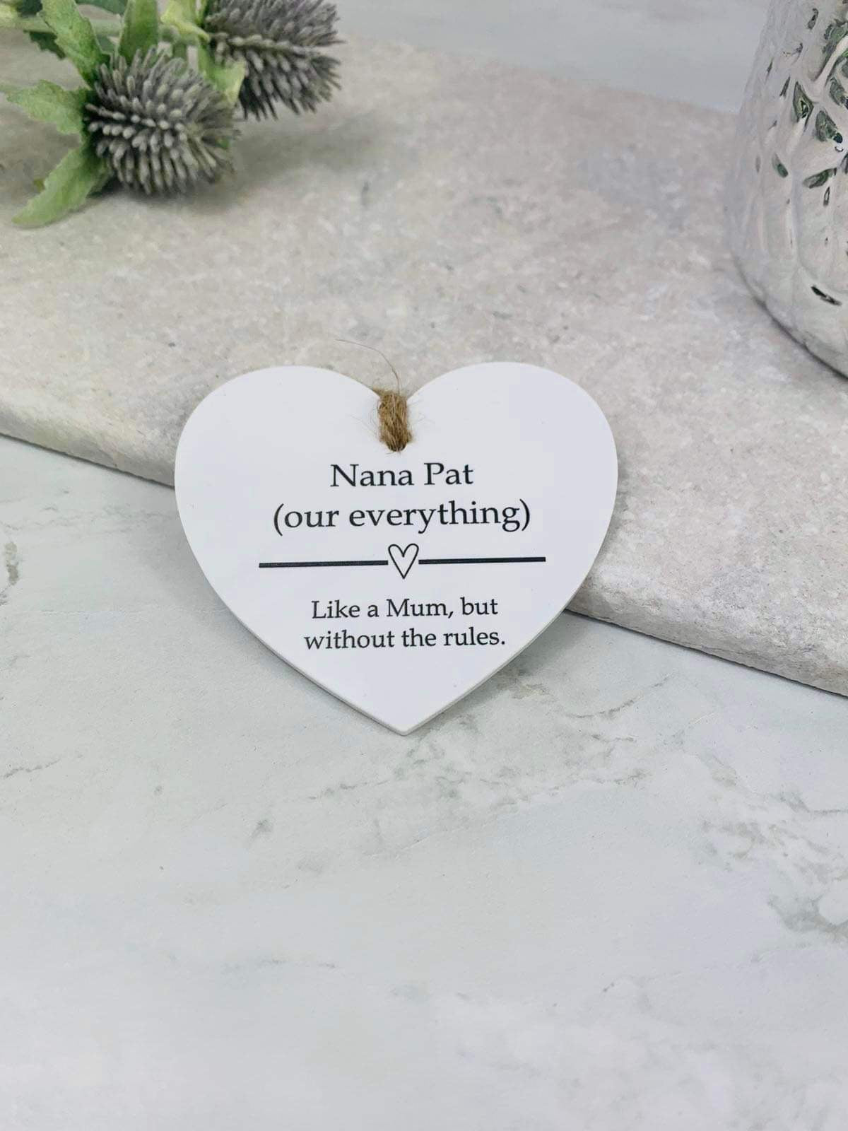 BOGOF Our everything hanging heart keepsake
