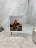 I love you acrylic block