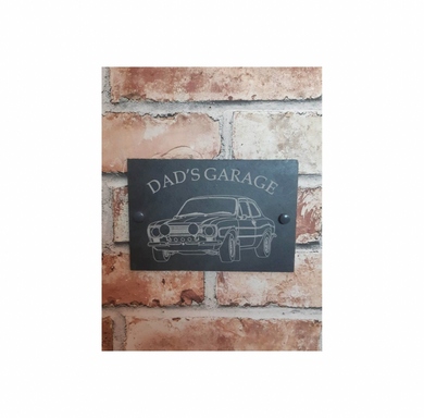 garage garden slate sign