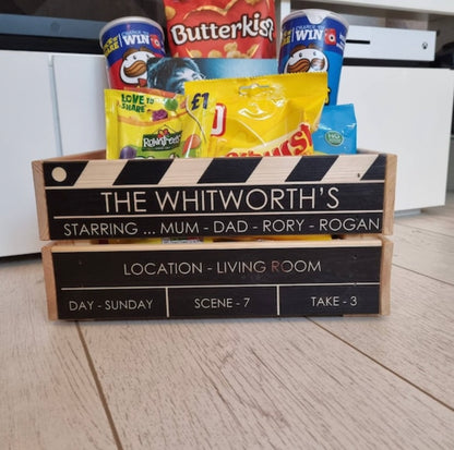 Movie treat storage crate