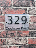 Plain divider acrylic house sign
