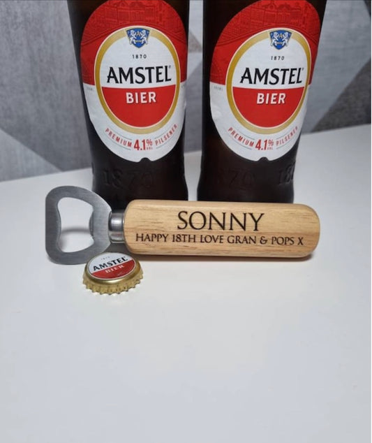 Birthday bottle opener