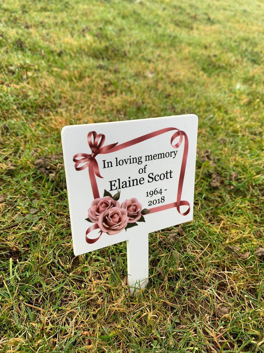 White memorial stake