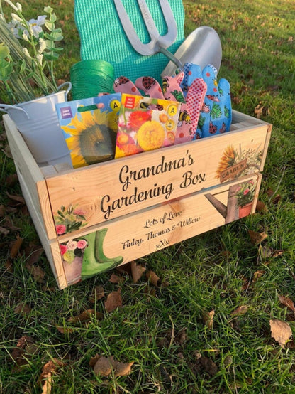 Gardening storage crate