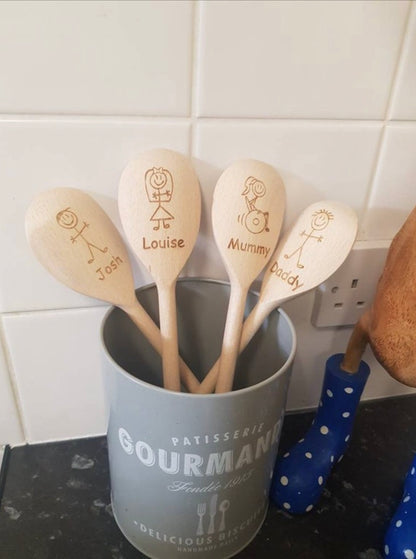 Stick figure spoon