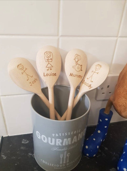 Stick figure spoon