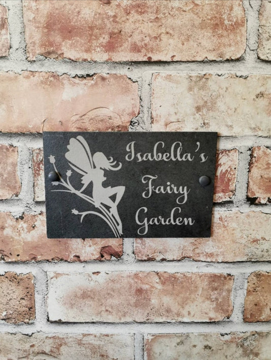 Fairy Garden slate sign