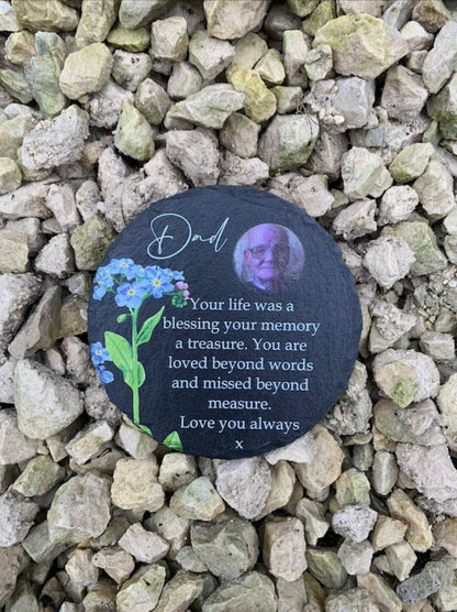 Your life was a blessing photo memorial plaque