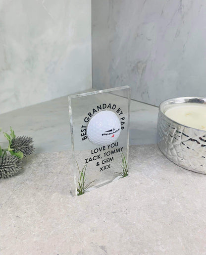 Acrylic golf ball holder