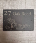 Crazy cat lady slate house sign