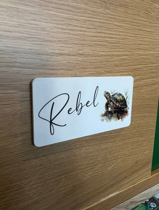 Acrylic pet name sign