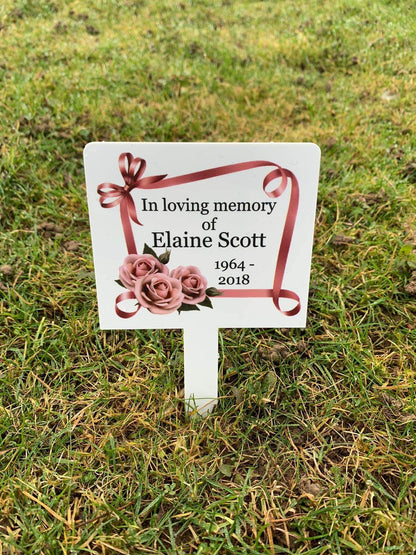 White memorial stake